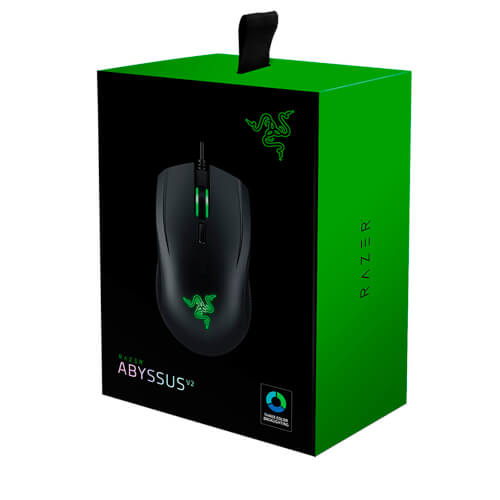Raton Razer Abyssus V2 Gaming 5000dpi Usb Negro Led | Quonty.com | RZ01-01900100-R3G1