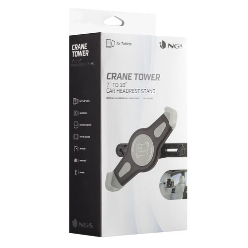 Soporte Coche Tablet 7 A 10 Ngs Crane Tower | Quonty.com | CRANETOWER