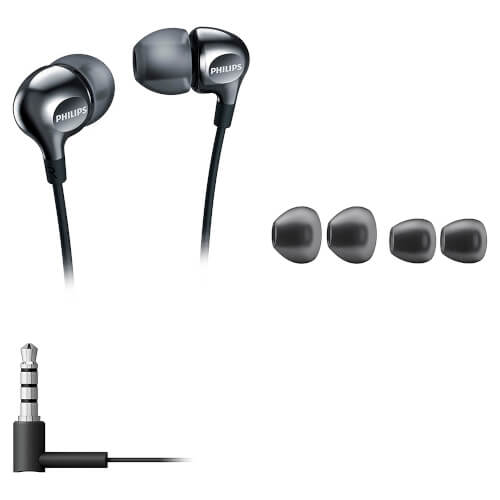 Auriculares Philips She3700bk/00 Negro | Quonty.com | SHE3700BK/00