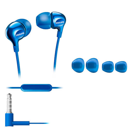 Auriculares Philips She3705bl/00 Azul | Quonty.com | SHE3705BL/00