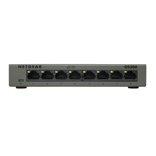 Hub Switch Netgear Gs308 8ptos 10/100/1000 | Quonty.com | GS308-100PES