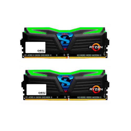Geil Ddr4 8gb Pc2400 (2x4gb) Super Luce Bl | Quonty.com | GLG48GB2400C16DC