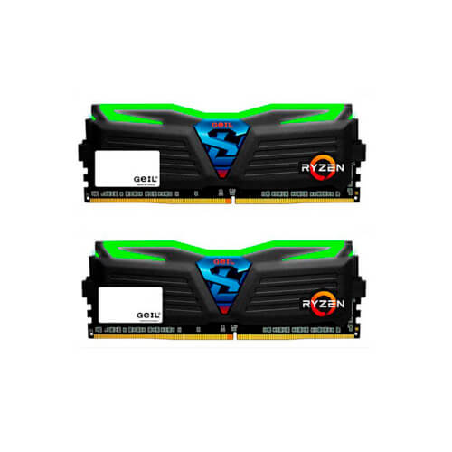 Geil Ddr4 Pc2400 32gb (2x16gb) Super Luce Bl | Quonty.com | GLG432GB2400C16DC