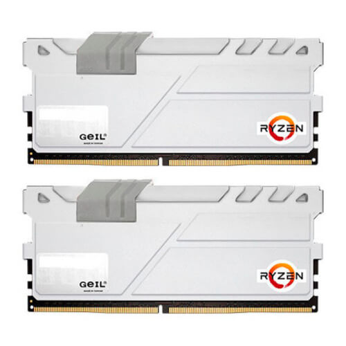 Geil Evo X White Ddr4 16gb (2x8gb) Pc2400 | Quonty.com | GAEXW416GB2400C16DC