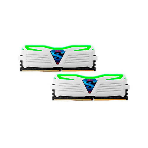 Geil Ddr4 32gb (2x16gb)Pc2400 Super Luce Wh | Quonty.com | GALWG432GB2400C16DC