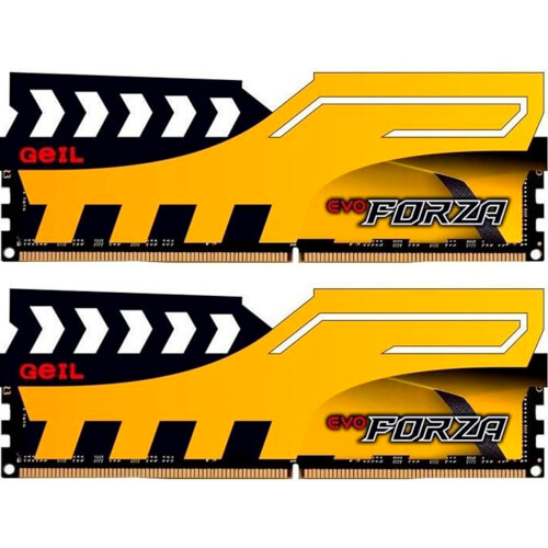 Geil Ddr4 8gb (2x4gb) Pc2133 Forza Yellow | Quonty.com | GFY48GB2133C15DC