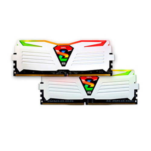 Geil Ddr4 8gb (2x4gb) Super Luce Pc2400 Wh | Quonty.com | GLWC48GB2400C16DC
