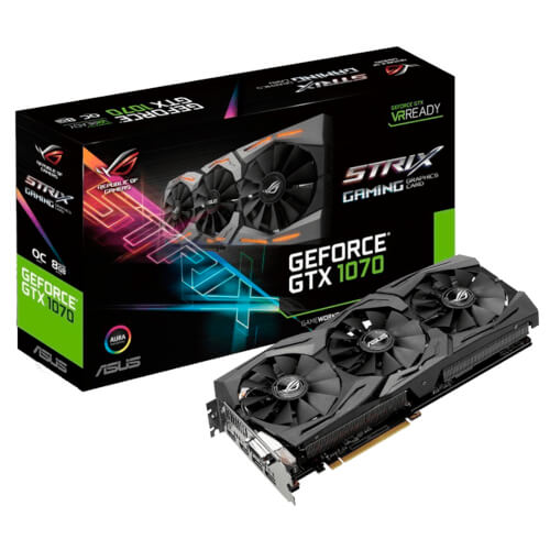 Asus Gtx 1070 Rog Strix Oc 8gb Gddr5 | Quonty.com | STRIX-GTX1070-O8G-G