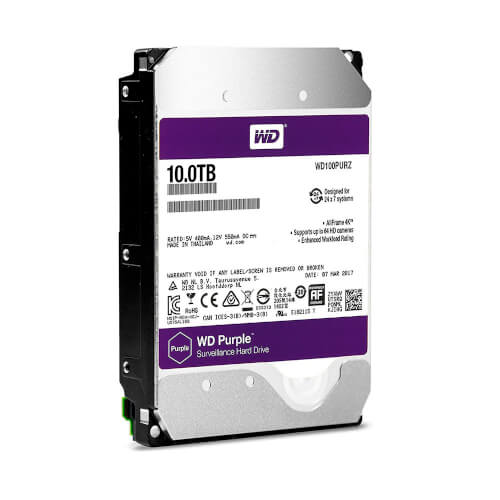 Hd 3.5 10tb Sata3 Wd 256mb Desktop Purple | Quonty.com | WD100PURZ