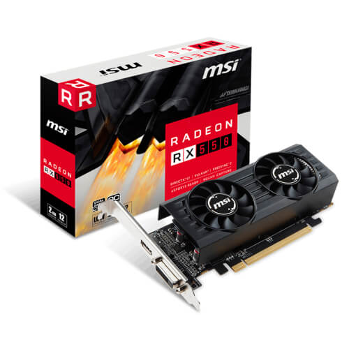 Msi Rx550 2gt Lp Oc Gddr5 | Quonty.com | 912-V809-2635