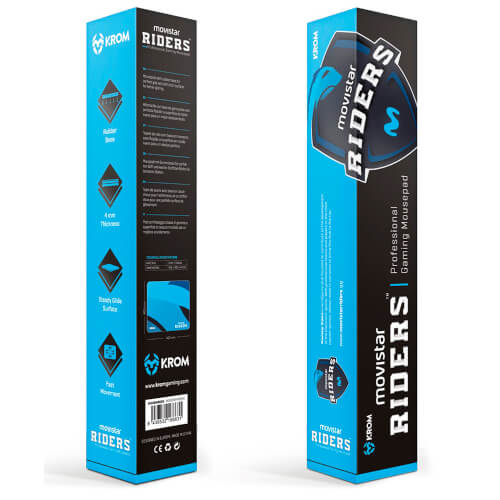 Alfombrilla Krom Gaming Movistar Riders | Quonty.com | NXKROMRDRS