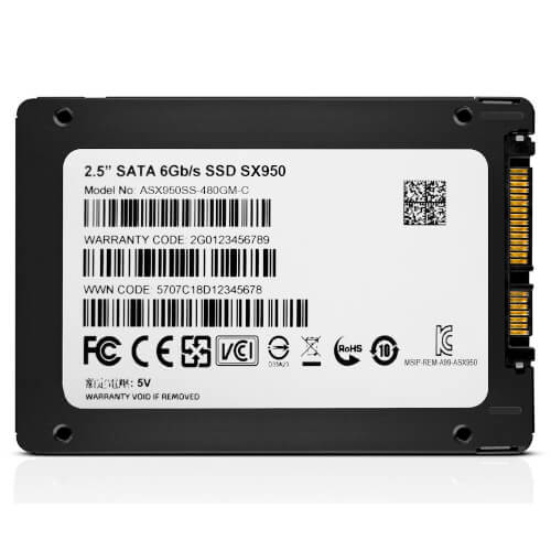 Hd 2.5 Ssd 480gb Sata3 Adata Sx950 | Quonty.com | ASX950SS-480GM-C
