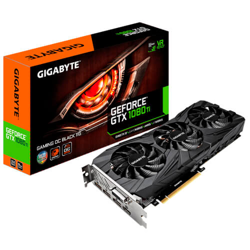 Gigabyte Gtx 1080 Ti Gaming Oc Bla 11gb Gddr5x | Quonty.com | GV-N108TGAMINGOC BLACK-11GD