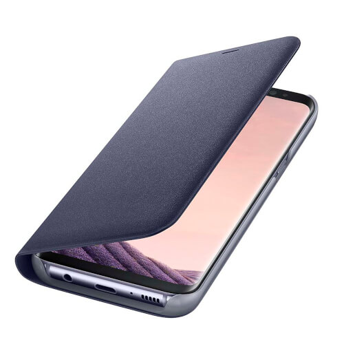 Funda Movil Samsung Galaxy S8 Plus Reloj Led Violeta | Quonty.com | EF-NG955PVEGWW