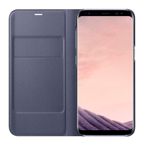 Funda Movil Samsung Galaxy S8 Plus Reloj Led Violeta | Quonty.com | EF-NG955PVEGWW