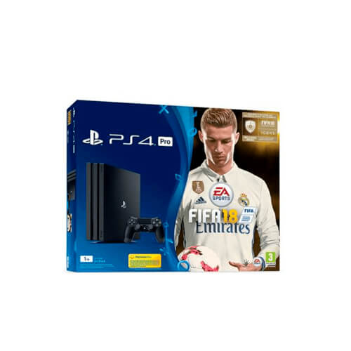 Videoconsola Sony Ps4 Pro 1tb+ Fifa 18+Ps Plus 14d | Quonty.com | 9913863