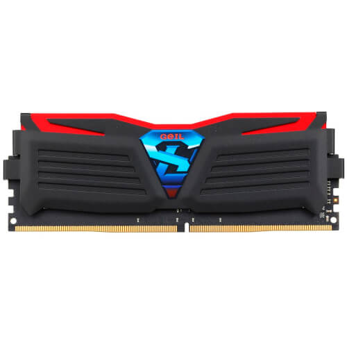Geil Ddr4 8gb (2x4gb) Pc2400 Super Luce Bl | Quonty.com | GLR48GB2400C16DC