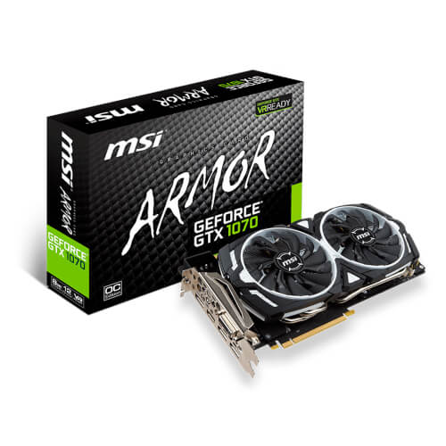 Msi Gtx 1070 Ti Armor 8g Gddr5 | Quonty.com | 912-V330-223