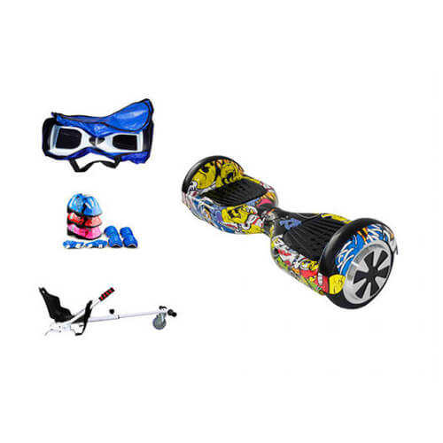 Kit Scooter Kart+Protecciones+Funda L-Link Hip Hop | Quonty.com | IC-SP4KITH