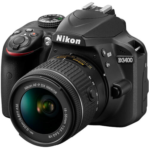 Camara Nikon Reflex D3400 Dx18/55 Novr+55/200 Vrii | Quonty.com | 999D3400DK1