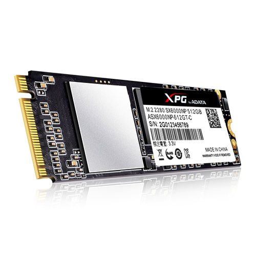 Ssd Adata 512gb Pcie3 Xpg Sx6000 2280 | Quonty.com | ASX6000NP-512GT-C