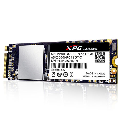 Ssd Adata 512gb Pcie3 Xpg Sx6000 2280 | Quonty.com | ASX6000NP-512GT-C