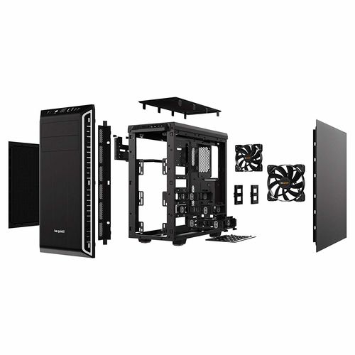 Caja Semitorre/Atx Be Quiet! Pure Base 600 Black/Silver | Quonty.com | BG022