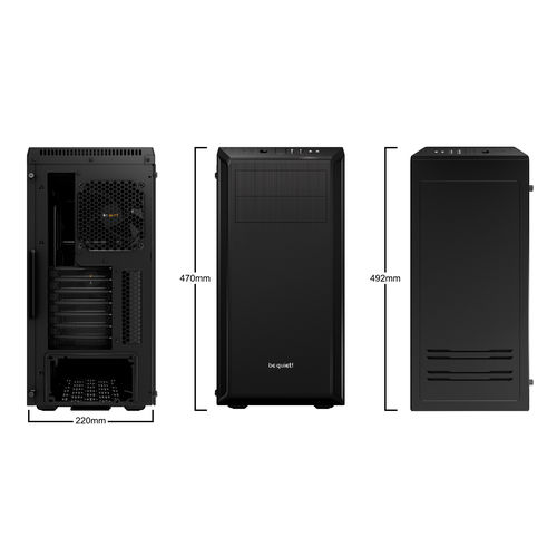 Torre Atx Be Quiet! Pure Base 600 Window Black | Quonty.com | BGW21
