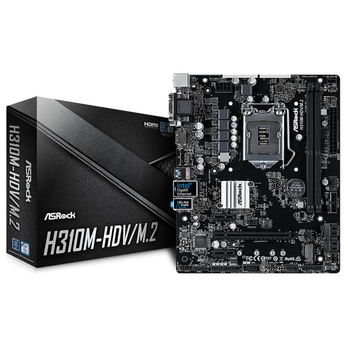 Placa Base Asrock 1151-8g H310m-Hdv/M.2 | Quonty.com | 90-MXB720-A0UAYZ