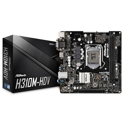 Placa Base Asrock 1151-8g H310m-Hdv | Quonty.com | 90-MXB6Z0-A0UAYZ