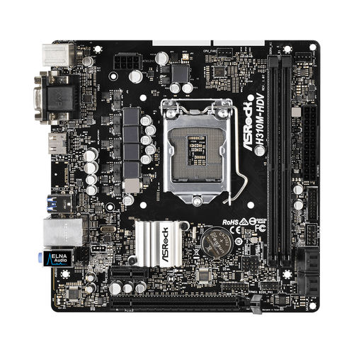 Placa Base Asrock 1151-8g H310m-Hdv | Quonty.com | 90-MXB6Z0-A0UAYZ