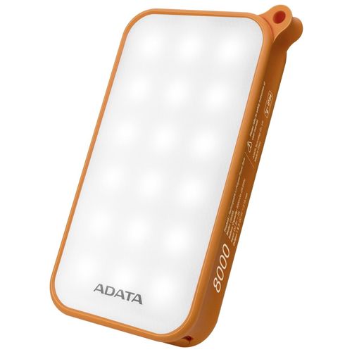 Powerbank/Bateria Externa Adata D8000l Blanco/Azul 8000mah | Quonty.com | AD8000L-5V-CBL
