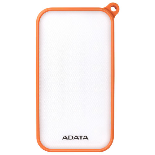 Powerbank/Bateria Ext. Adata D8000l Blanco/Naranja 8000mah | Quonty.com | AD8000L-5V-COR