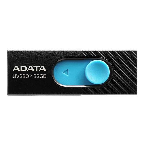 Pendrive 32gb Usb2.0 Adata Uv220 Negro/Azul | Quonty.com | AUV220-32G-RBKBL