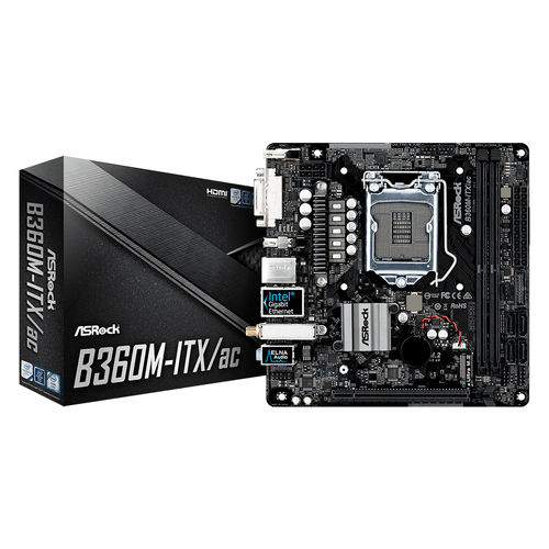 Placa Base Asrock 1151-8g B360m-Itx/Ac | Quonty.com | 90-MXB790-A0UAYZ