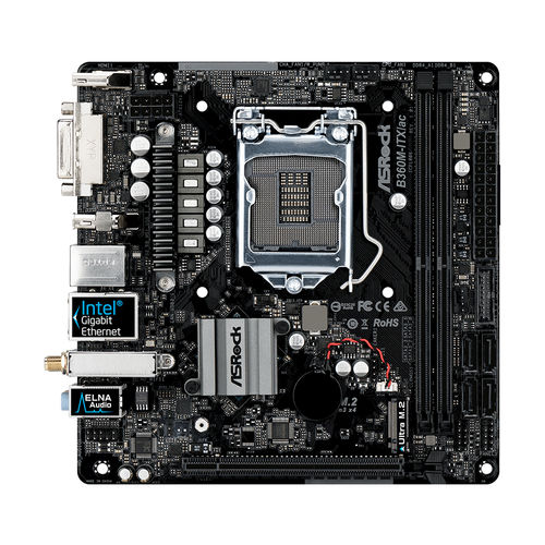 Placa Base Asrock 1151-8g B360m-Itx/Ac | Quonty.com | 90-MXB790-A0UAYZ