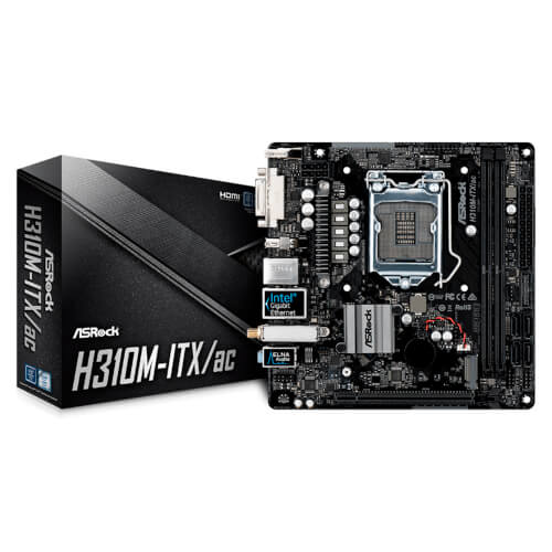 Placa Base Asrock 1151-8g H310m-Itx/Ac | Quonty.com | 90-MXB7A0-A0UAYZ