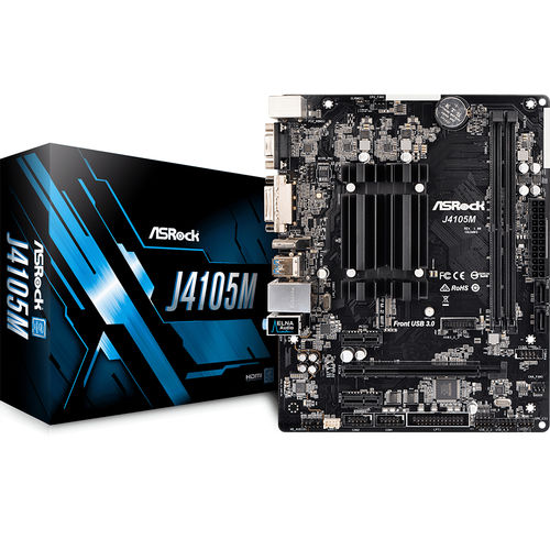 Placa Base Asrock J4105m Intel Quad Core Gemini Lake | Quonty.com | 90-MXB6C0-A0UAYZ
