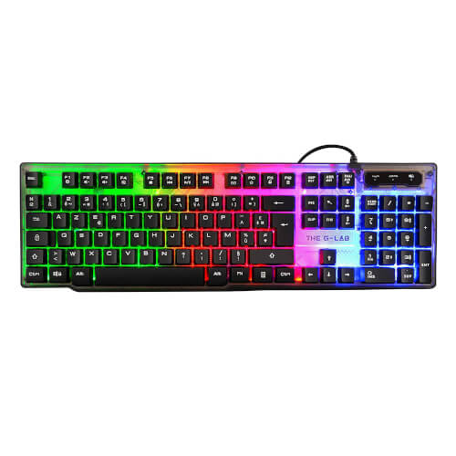 Teclado The G-Lab Gaming Keyz-Neon/Sp Multicolor | Quonty.com | KEYZ-NEON/SP