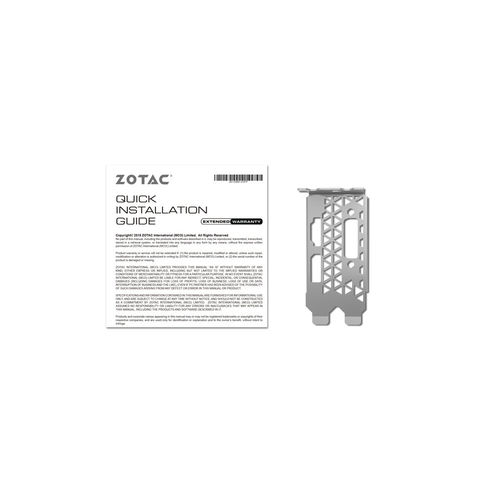 Tarjeta Gráfica Zotac Gtx 1050 Low Profile 2gb Gddr5 | Quonty.com | ZT-P10500E-10L