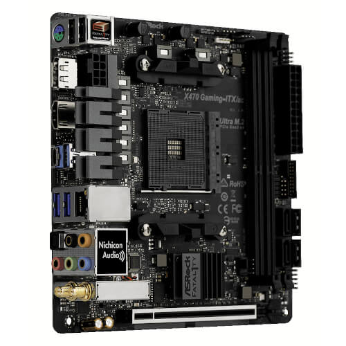 Placa Base Asrock Am4 X470 Gaming-Itx Fatal1ty | Quonty.com | 90-MXB7K0-A0UAYZ
