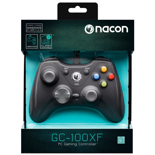 Gamepad Nacon Pc Pcgc-100xf Negro | Quonty.com | PCGC-100XF