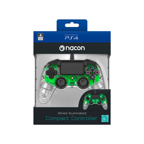 Gamepad Nacon Ps4 Cristal Verde | Quonty.com | PS4OFCPADCLGREEN