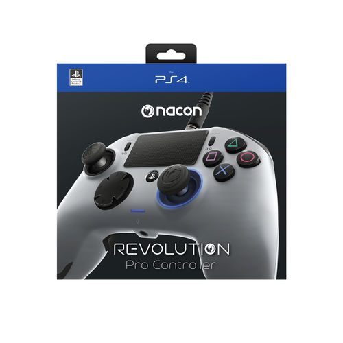 Gamepad Nacon Ps4 Revolution Pro Plata | Quonty.com | PS4OFPADREVSILVER
