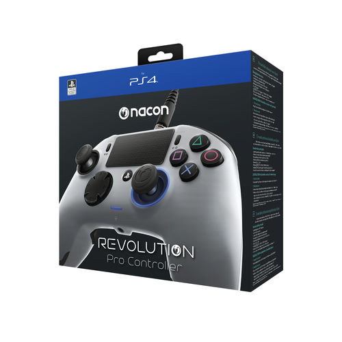 Gamepad Nacon Ps4 Revolution Pro Plata | Quonty.com | PS4OFPADREVSILVER