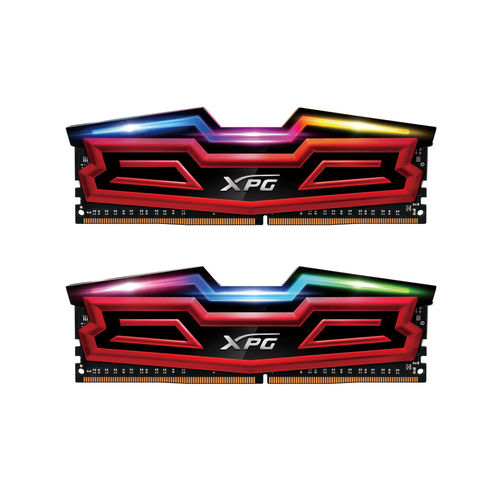 Adata Ddr4 16gb (2x8) 3000mhz Cl16 Xpg Spectrix D40 Red Rgb | Quonty.com | AX4U300038G16-DRS