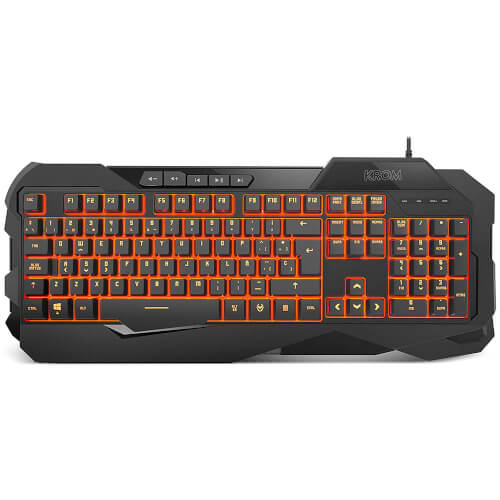 Teclado Krom Krown Gaming Negro | Quonty.com | NXKROMKROWN