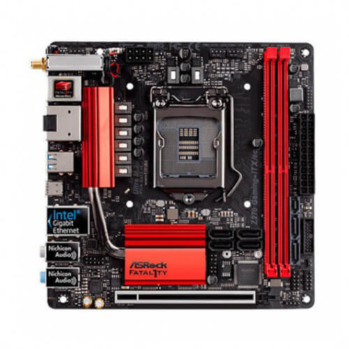 Placa Base Asrock 1151 Fatal1ty Z270 Gaming-Itx/Ac Bulk | Quonty.com | 90-MXB3U0-A0UAYZ-B