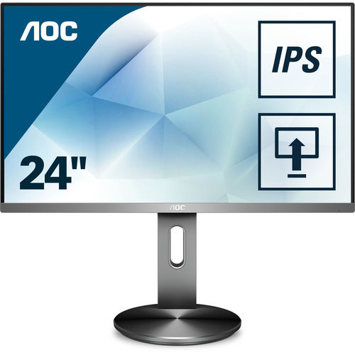 Monitor Aoc I2490pxqu 23.8&Quot;Fhd Ips 4ms Vga/Hdmi/Dport Gris | Quonty.com | I2490PXQU/BT