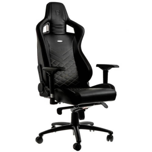Silla Gaming Noblechairs Epic Negro/Dorado | Quonty.com | NBL-PU-GOL-002